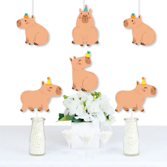 Big Dot of Happiness Capy Birthday - Decorations DIY Capybara Party Essentials - Set of 20 {1}