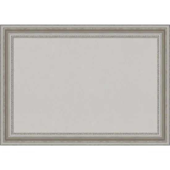 Parlor Framed Corkboard, Grey Cork Parlor Silver {1}