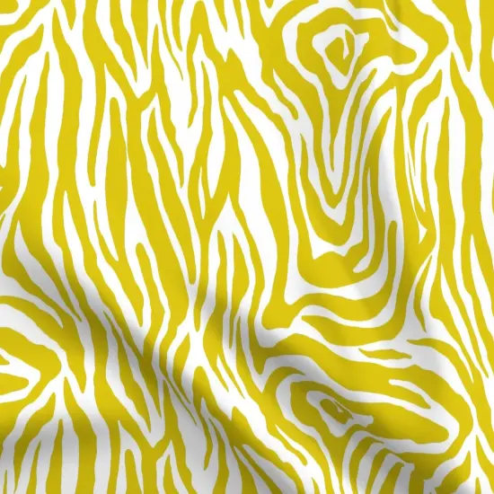Various Fabrics by the Yard or Fat Quarter Chartreuse Stripe Bright Animal Print Yellow And White African Safari Tropical Jungle Custom Printed Fabric by Spoonflower {5}