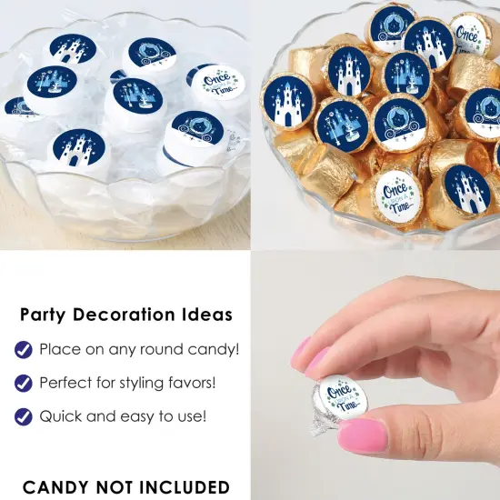 Big Dot of Happiness Fairy Tale Fantasy - Royal Prince and Princess Party Small Round Candy Stickers - Party Favor Labels - 324 Count {6}