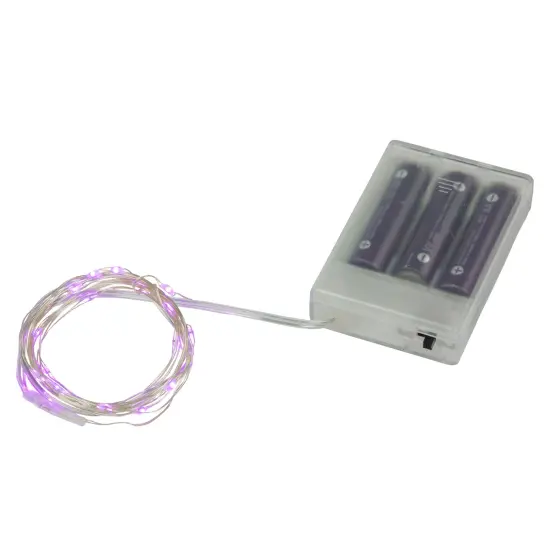 Northlight LED Micro Fairy Christmas Lights - Purple - 6ft Copper Wire - 20ct {7}