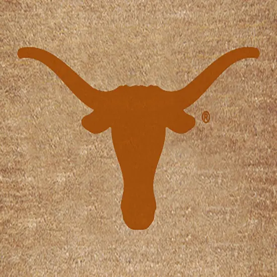 Memory Company NCAA Texas Longhorns Rectangular Coir Door Mat 29.5" x 19.5" Brown {1}