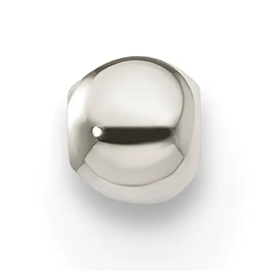 Sterling Silver 2.0mm Round Beads .90mm Hole - Pack of 12 {1}