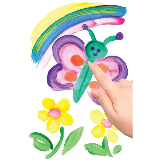 Washable Finger Paints Set, 8 Colors Per Set, 2 Sets {3}