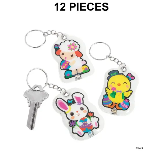 Light-Up Easter Keychains - 12 Pc. {1}