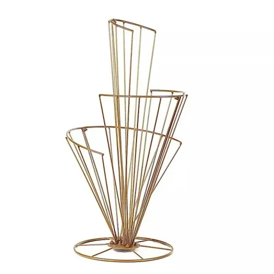 GOLD 28" Spiral Metal Flower DISPLAY STAND Wedding Table Centerpiece {1}