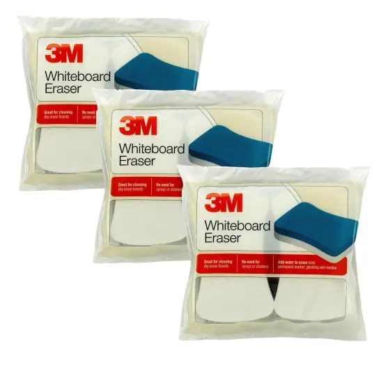 Whiteboard Eraser Pads, 2 Per Pack, 3 Packs {1}