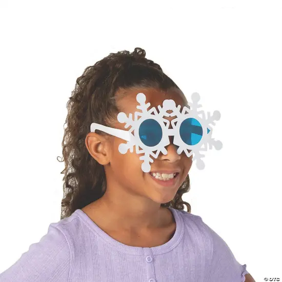 Kids Snowflake Glasses 12 Pieces {3}