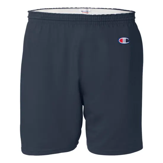 Champion&reg; Cotton Jersey 6" Shorts Navy {1}