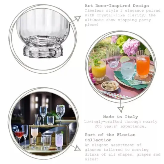Bormioli Rocco Florian DOF Glasses, 12.6 oz., Set of 4, Clear {2}
