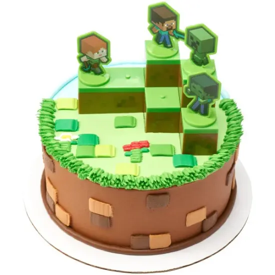 MINECRAFT Mobs Beware! Set Cake Decorating Kit Topper {2}