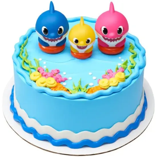 Baby Shark Family Fun Cake Kit Mom Dag and Baby {6}