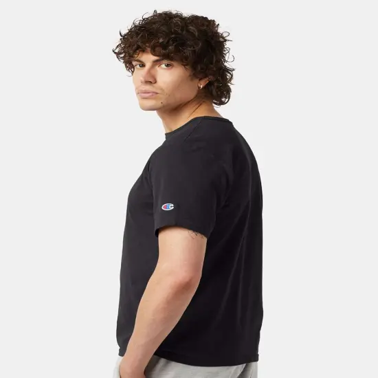 Champion&reg; Crewneck Short Sleeve Garment-Dyed T-Shirt Crimson {4}