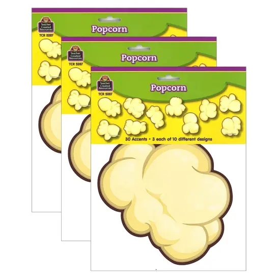 Popcorn Accents, 30 Per Pack, 3 Packs {1}