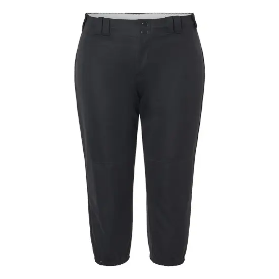 Alleson Athletic&reg; Women's Belt Loop Fast-Pitch Pants Black {1}