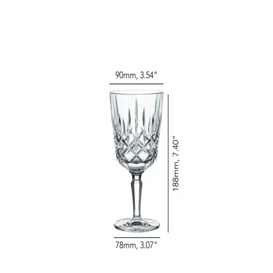 Nachtmann Noblesse Wine Glass Set of 4, Made of Fine Crystal Glass, 12.5 Ounces {2}