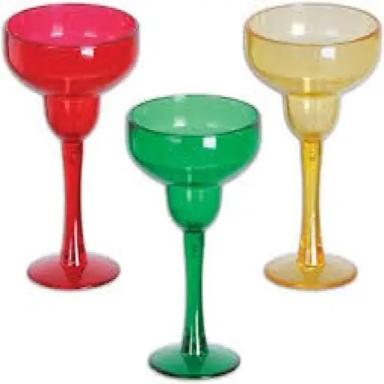 10 oz. Patriotic Margarita Disposable Plastic Margarita Glasses {2}