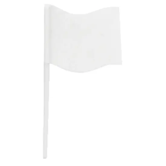 White Flag for racing celebration caution - 12 Pics Per Order {1}