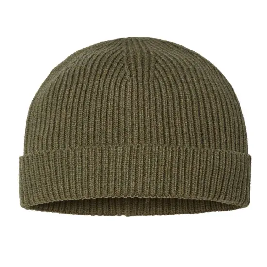 Atlantis Headwear&reg; Sustainable Fine Rib Cuffed Beanie Olive {1}