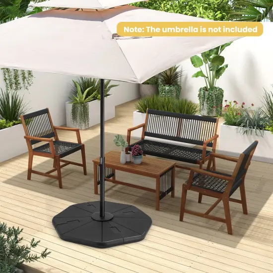 4-piece Fillable Umbrella Base Stand For Garden Yard Poolside {6}