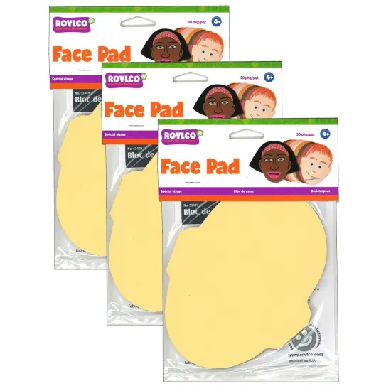 Face Pad, 50 Sheets Per Pack, 3 Packs {1}