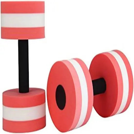 Sports Aquatic Exercise Dumbbells Aqua Fitness Barbells Exercise Hand Bars-Set of 2 Blue {6}