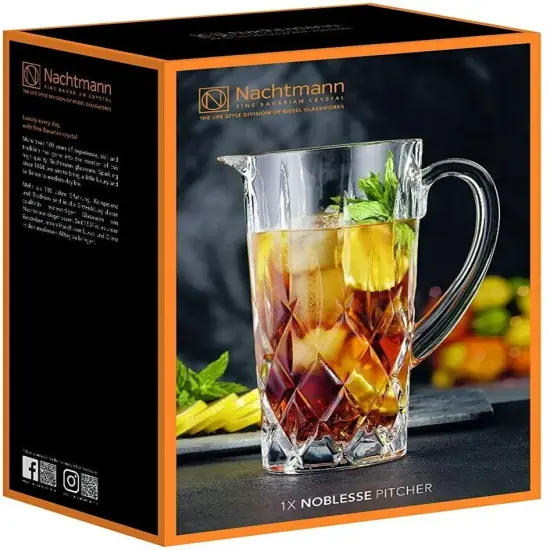 Nachtmann Noblesse Bavarian Fine Crystal Pitcher, 42 Ounce - Clear {3}