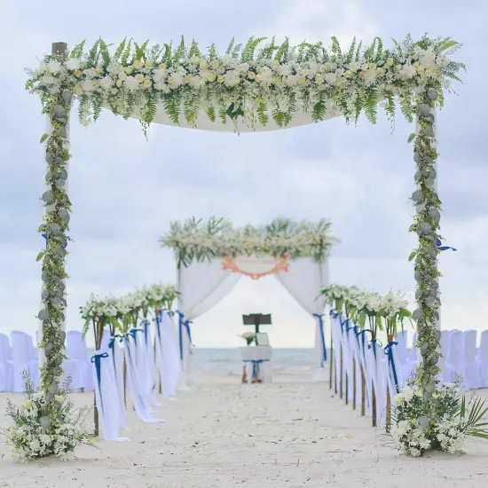 5.5ft Artificial Eucalyptus Garland: Ideal for Weddings, Home Decor, and Parties {7}