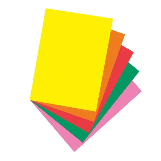 Bright Multi-Purpose Paper, 5 Assorted Colors, 24 lb., 8-1/2" x 11", 500 Sheets {1}