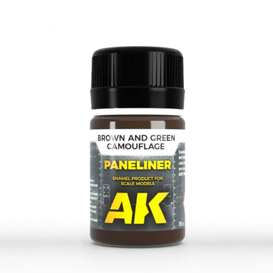 AK Interactive: Paneliner for brown and green camouflage (35ml Bottle) {1}