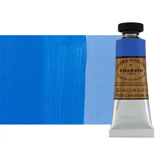 Charvin Extra Fine Oil Paints Cerulean Blue Hue - 60, 120, 150 {2}