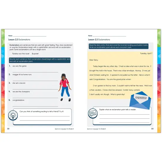Spectrum Gr2 Language Arts Workbook {2}