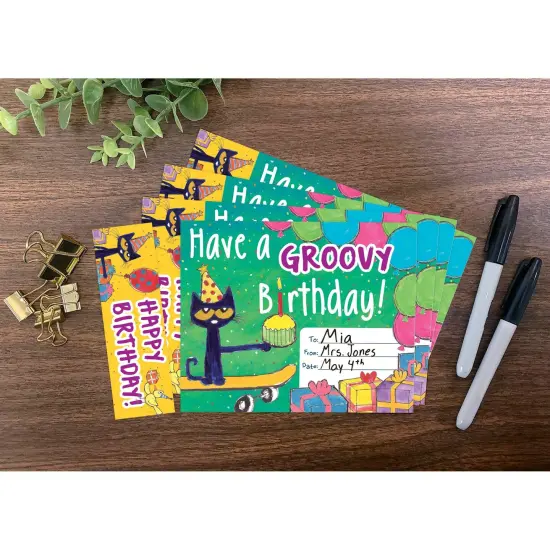 Pete the Cat Groovy Birthday Bookmark Awards, 30 Per Pack, 3 Packs {5}