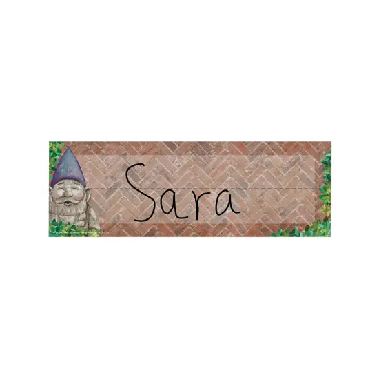 Curiosity Garden Self-Adhesive Name Plate, 9-5/8" x 3-1/4", 36 Per Pack, 3 Packs {5}