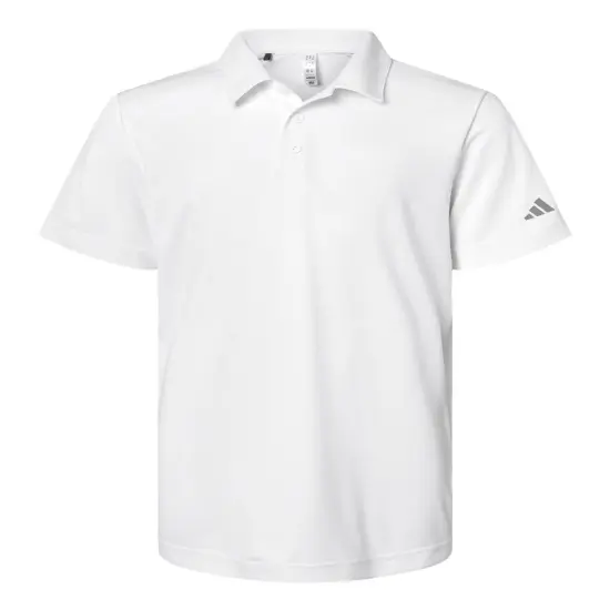 Adidas&reg; Youth Performance Polo White {1}