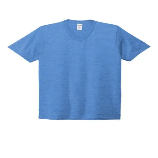 Allmade&reg; Unisex Tri-Blend V-Neck Tee Azure blue {1}