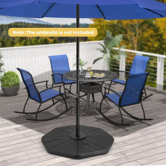 4-piece Fillable Umbrella Base Stand For Garden Yard Poolside {1}