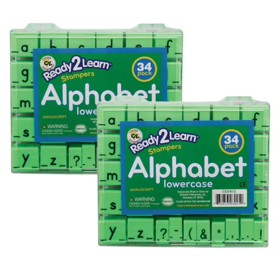 Alphabet Stamps - Lowercase - Small - 34 Per Set - 2 Sets {1}