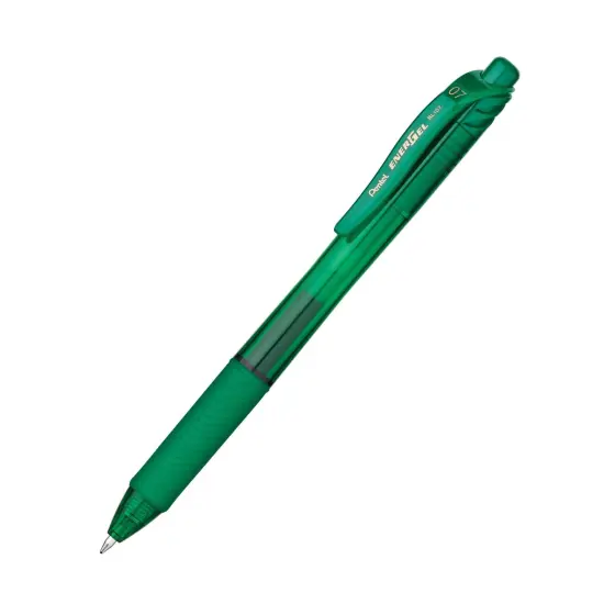 EnerGel-X&trade; Retractable Liquid Gel Pen, Green, Pack of 12 {2}