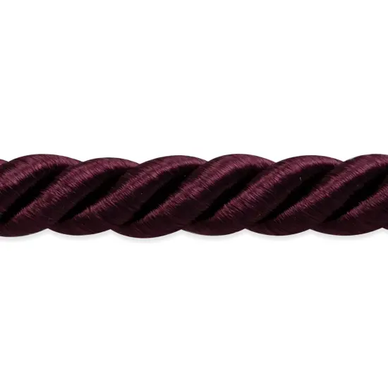 10 yards of Savannah 3/8" Twisted Cord Trim | 10 yard cut Eggplant {1}