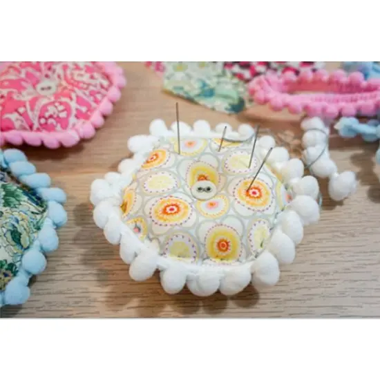 10 yards of Franky Pea Pod 3/8" Baby Pom Fringe Trim | 10 yard cut Neon Orange {6}