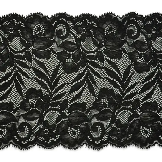 10 Yards of Brea 5 1/2" Stretch Raschel Lace Trim | 10 yard cut Cocoa {2}