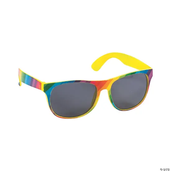 Rainbow-Colored Sunglasses - 12 Pc. {3}