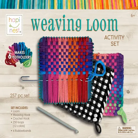 Make Your Own Potholders Weaving Loom Kit Arts and Crafts Kit for Kids Girls and Boys Ages 6 7 8 9 10 11 12 13 Years Old and Up Loom Refill {2}