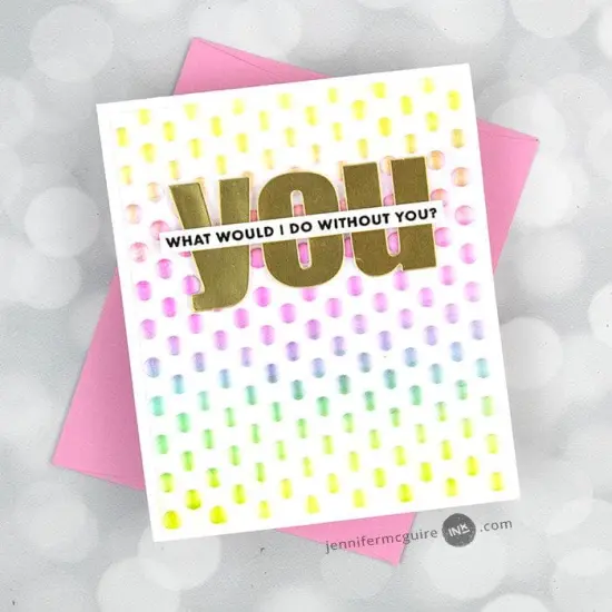Playful Circles 3D Embossing Folder {2}