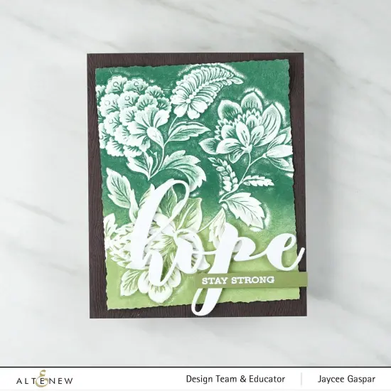 Scalloped Flowers 3D Embossing Folder {3}