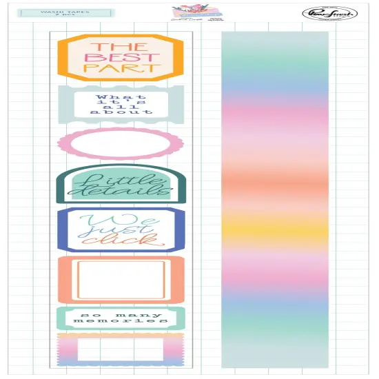 Pinkfresh Studio Washi Tape 1"X11yd 2/Pkg-The Simple Things {1}