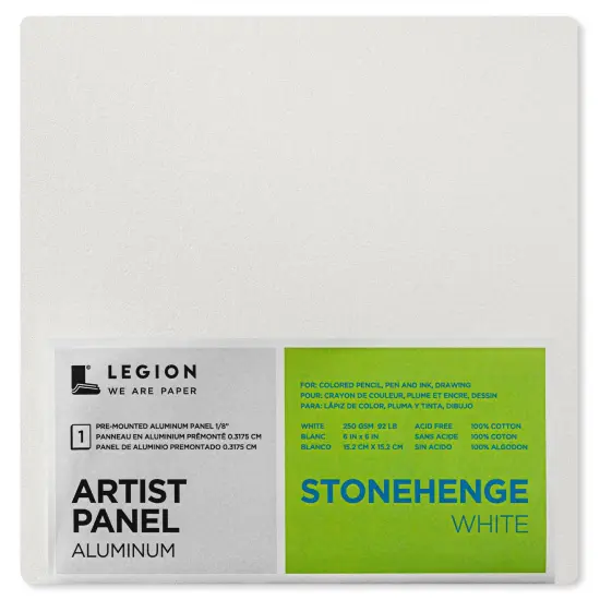 Stonehenge Pre-Mounted Aluminum Artist Panel 6"X6"-For Dry Media {1}