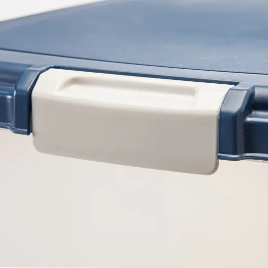 IRIS USA Airtight Pet Food Container with Casters, Navy {2}