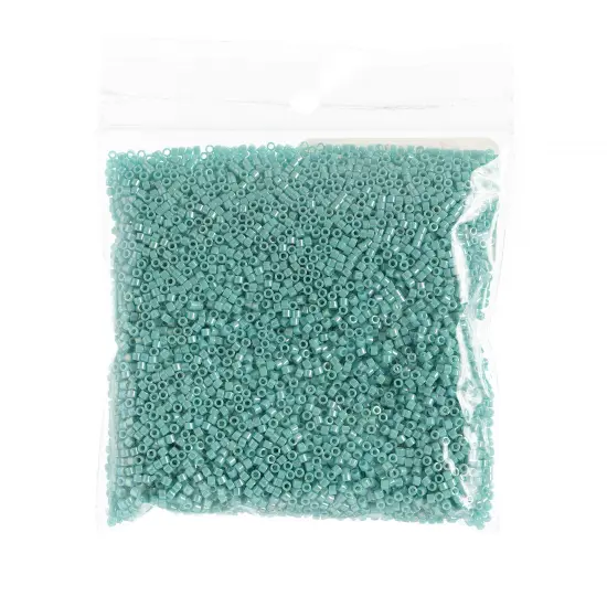 Miyuki Delica 50g Opaque Glass Beads, 11/0 Seagreen AB (DB1576) {2}